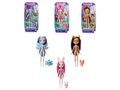 Набор игровой Mattel Enchantimals Кукла и Малышка-подружка, c акс., 15 см 1-00457592_1
