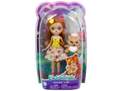 Набор игровой Mattel Enchantimals Кукла Билокси Мишка и Трейл, 15 см 1-00457593_6