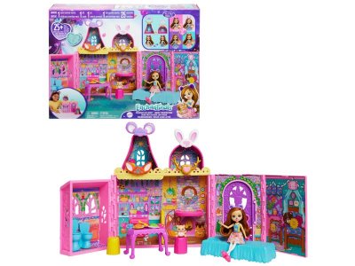 Набор игровой Mattel Enchantimals Кукольный домик Дружбы, кукла, питомец, 7 игр. зон, 2 съем. дома д 1-00457597_1