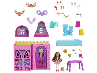 Набор игровой Mattel Enchantimals Кукольный домик Дружбы, кукла, питомец, 7 игр. зон, 2 съем. дома д 1-00457597_6