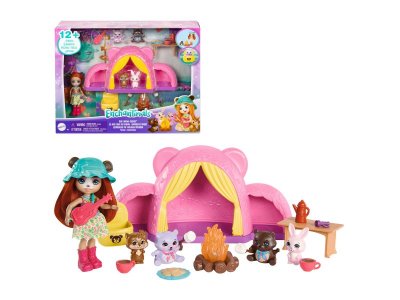 Набор игровой Mattel Enchantimals Туристический поход с палатками, с акс. , 15 см 1-00457599_1