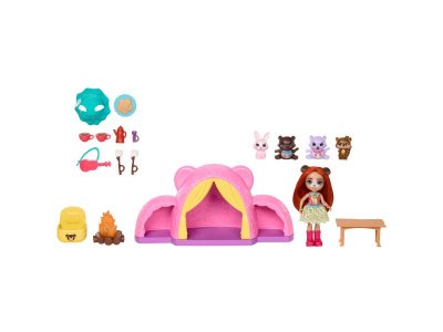 Набор игровой Mattel Enchantimals Туристический поход с палатками, с акс. , 15 см 1-00457599_4