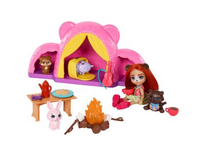 Набор игровой Mattel Enchantimals Туристический поход с палатками, с акс. , 15 см 1-00457599_5