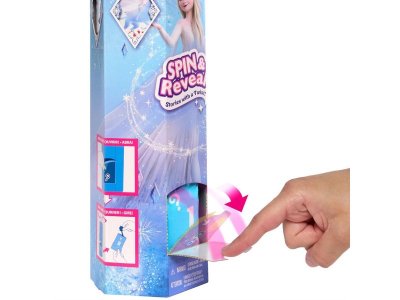 Кукла Mattel Disney Frozen Spin & Reveal Принцесса Эльза, светлый цвет волос, с модными акс., 29 см 1-00457605_3