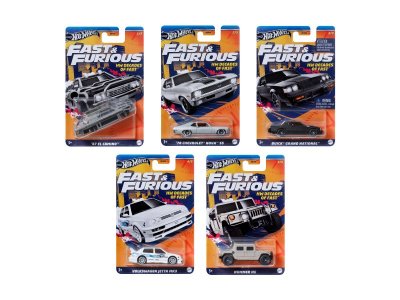 Машинка Hot Wheels Themed Assorted Тематическая коллекция Форсаж, металл, 1:64 1-00457607_2