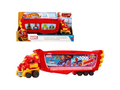 Машинка Mattel Marvel Автовоз Железного Человека Халкбастер, с отсоедин. кабиной и хран. для машинок 1-00457609_1