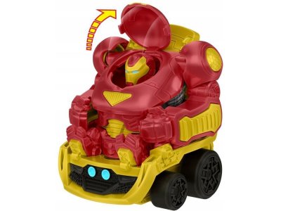 Машинка Mattel Marvel Автовоз Железного Человека Халкбастер, с отсоедин. кабиной и хран. для машинок 1-00457609_2