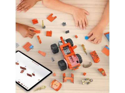 Набор игровой Hot Wheels Mega Трамплин Тигровой Акулы, 2 маш.-конструкт., 2 фигурки и рампа, 245 дет 1-00457610_2