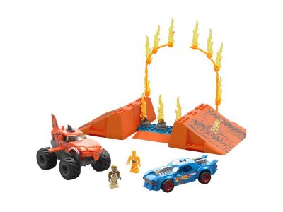 Набор игровой Hot Wheels Mega Трамплин Тигровой Акулы, 2 маш.-конструкт., 2 фигурки и рампа, 245 дет 1-00457610_5