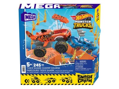 Набор игровой Hot Wheels Mega Трамплин Тигровой Акулы, 2 маш.-конструкт., 2 фигурки и рампа, 245 дет 1-00457610_6
