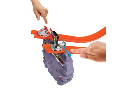 Автотрек Hot Wheels Star Wars Большой гоночный трек Грогу Racerverse, 2 машинки, металл, 1:64 1-00457611_2