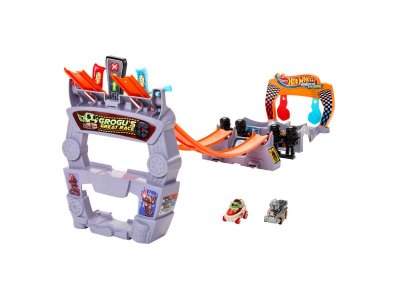 Автотрек Hot Wheels Star Wars Большой гоночный трек Грогу Racerverse, 2 машинки, металл, 1:64 1-00457611_5