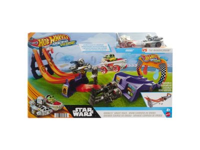 Автотрек Hot Wheels Star Wars Большой гоночный трек Грогу Racerverse, 2 машинки, металл, 1:64 1-00457611_6