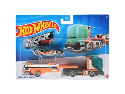 Набор игровой Hot Wheels Basic, 2 машинки - Трейлер и машинка, металл, 1:64 1-00457612_3