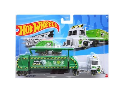 Набор игровой Hot Wheels Basic, 2 машинки - Трейлер и машинка, металл, 1:64 1-00457612_6