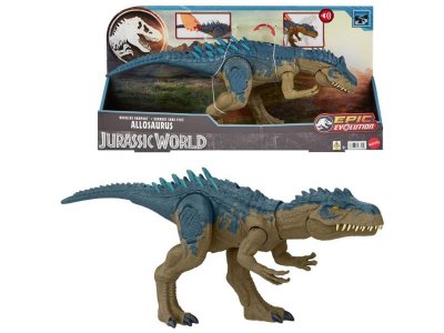 Фигурка Mattel Jurassic World Аллозавр, с вращающимися лапами, хвостом и подвижной челюстью, звук 1-00457616_1