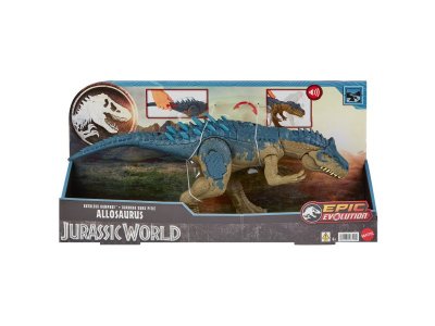 Фигурка Mattel Jurassic World Аллозавр, с вращающимися лапами, хвостом и подвижной челюстью, звук 1-00457616_5