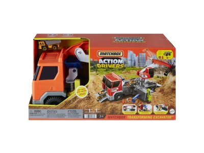 Набор игровой Mattel Matchbox Экскаватор-трансформер, машинка 1:64, с акс. 1-00457622_7