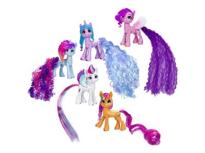 Набор игровой Hasbro My Little Pony Мой маленький пони, фигурки c длин. хвостом для укладки, 7,6 см 1-00457626_3