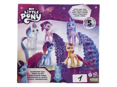 Набор игровой Hasbro My Little Pony Мой маленький пони, фигурки c длин. хвостом для укладки, 7,6 см 1-00457626_7
