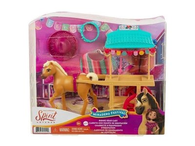 Набор игровой Mattel Dream Works Spirit Спирит: Фестиваль Мирадеро, лошадка, тележка с одеждой, 12,7 1-00457634_6
