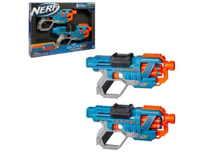 Набор игровой Hasbro Nerf Два Бластера Elite 2.0 Commander, 24 снаряда 1-00457636_1