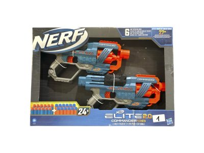 Набор игровой Hasbro Nerf Два Бластера Elite 2.0 Commander, 24 снаряда 1-00457636_5