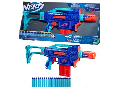 Оружие игрушечное Hasbro Nerf Автомат Elite 2.0 Stormcharge, 20 снарядов, электрич. податчик снарядо 1-00457637_1