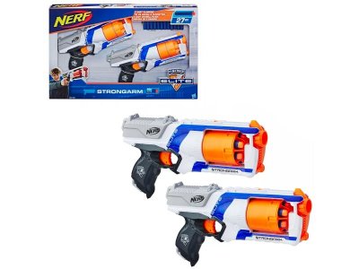 Набор игровой Hasbro Nerf Elite StrongArm, 2 бластера, 12 снарядов 1-00457639_1