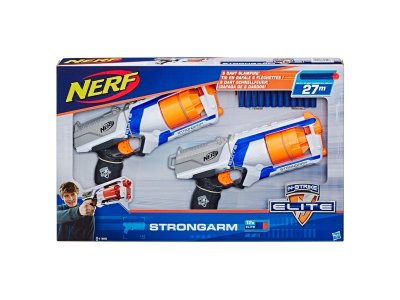 Набор игровой Hasbro Nerf Elite StrongArm, 2 бластера, 12 снарядов 1-00457639_3