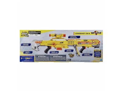 Набор игровой Hasbro Nerf Винтовка N-strike Longshot CS-6, 3-в-1, разъедин. в автомат и пистолет, 12 1-00457640_4