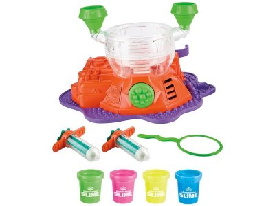 Набор игровой Play-Doh Slime Лаборатория пузырей, слайм 4 цвета по 51 г, форма и принадл. для лепки, 1-00457646_4
