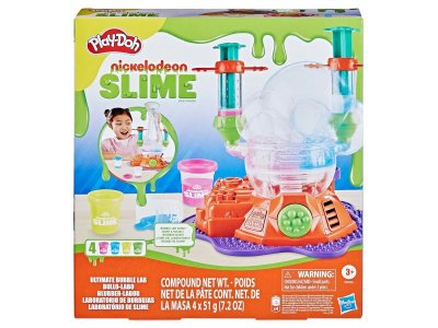 Набор игровой Play-Doh Slime Лаборатория пузырей, слайм 4 цвета по 51 г, форма и принадл. для лепки, 1-00457646_6