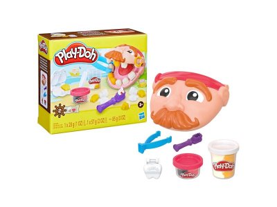 Набор игровой Play-Doh Professions Пластилин Пират у Зубного Доктора 28 г и 57 г различ. цветов, при 1-00457647_1