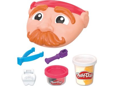 Набор игровой Play-Doh Professions Пластилин Пират у Зубного Доктора 28 г и 57 г различ. цветов, при 1-00457647_2