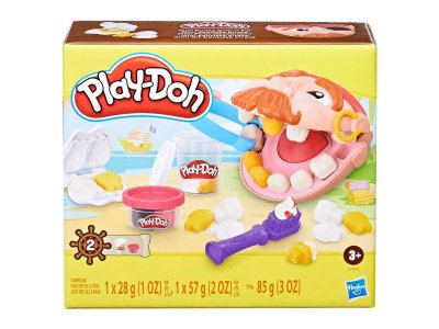 Набор игровой Play-Doh Professions Пластилин Пират у Зубного Доктора 28 г и 57 г различ. цветов, при 1-00457647_3