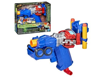 Оружие игрушечное Hasbro Nerf Трансформер Бластер Оптимус прайм 2 в 1, 2 снаряда 1-00457651_1