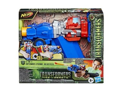 Оружие игрушечное Hasbro Nerf Трансформер Бластер Оптимус прайм 2 в 1, 2 снаряда 1-00457651_5
