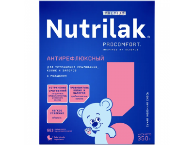 Смесь Nutrilak Premium Антирефлюксный молочная 350 г 1-00021305_1