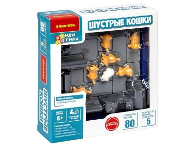 Игра логическая Bondibon БондиЛогика Шустрые кошки 1-00458852_2