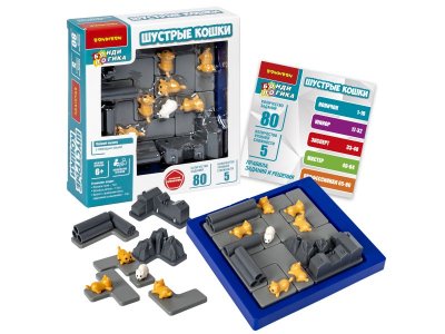 Игра логическая Bondibon БондиЛогика Шустрые кошки 1-00458852_1