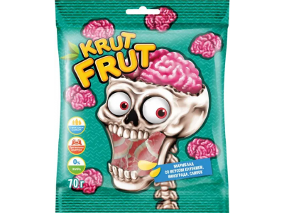 Мармелад жевательный KrutFrut Мозг 70 г 1-00458859_1