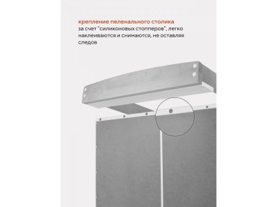 Комод Rant Bamboo пеленальный с 3 ящиками 1-00458254_8