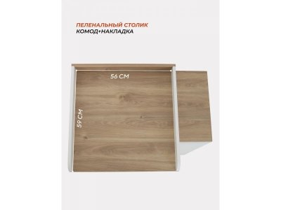 Комод Rant Elsa пеленальный с 3 ящиками 1-00458255_3