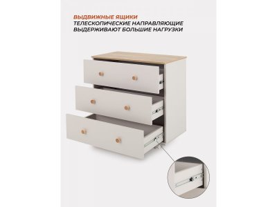 Комод Rant Elsa пеленальный с 3 ящиками 1-00458256_5
