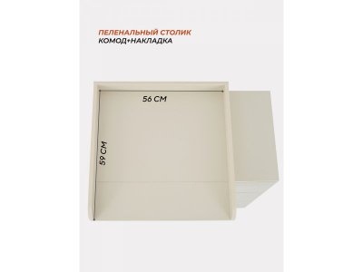 Комод Rant Elsa пеленальный с 3 ящиками 1-00458257_3