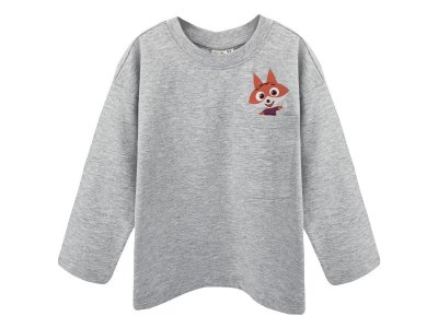 Лонгслив Palloncino Цветняшки серый меланж 100459230