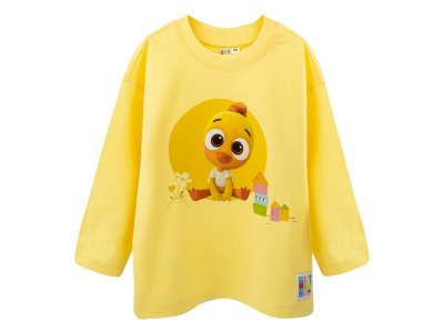 Лонгслив Palloncino Цветняшки желтый 100459270