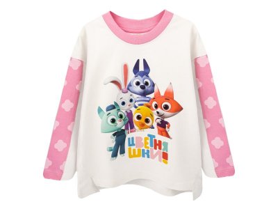 Лонгслив Palloncino Цветняшки белый 100459274