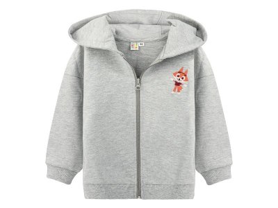 Бомбер Palloncino Цветняшки серый меланж 100459282